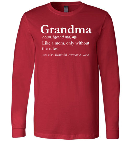 Grandma Definition Long Sleeve