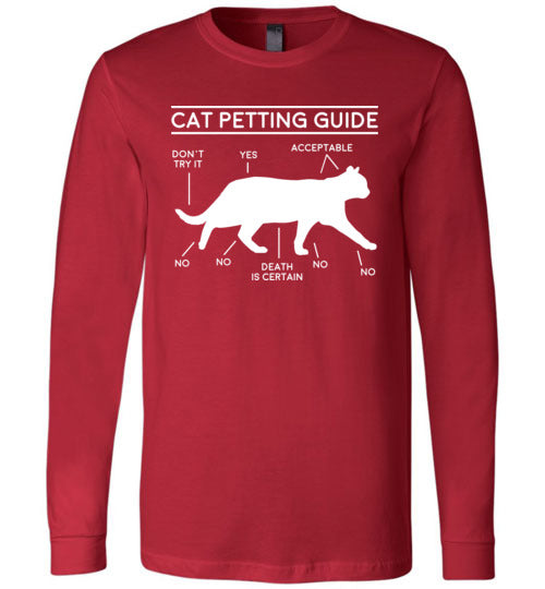 Cat Petting Guide Long Sleeve