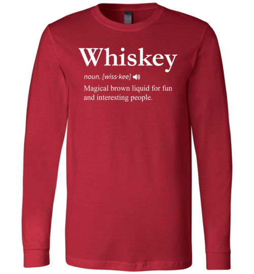 Whiskey Definition Long Sleeve