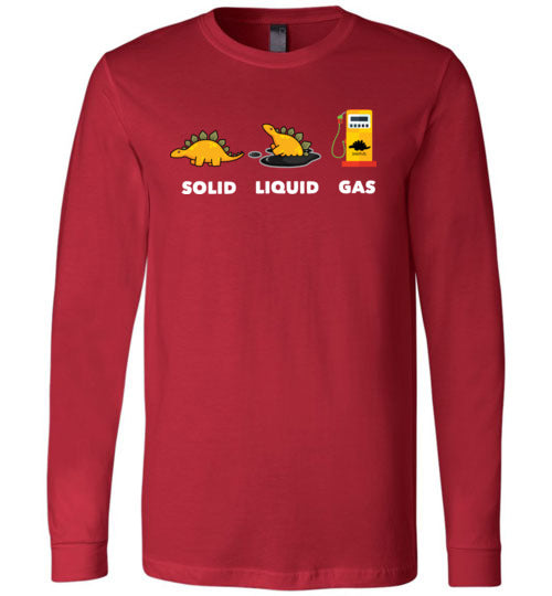 Dinosaur Solid Liquid Gas Long Sleeve