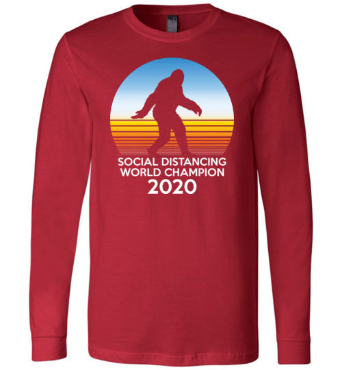 Bigfoot Social Distancing World Champion Long Sleeve