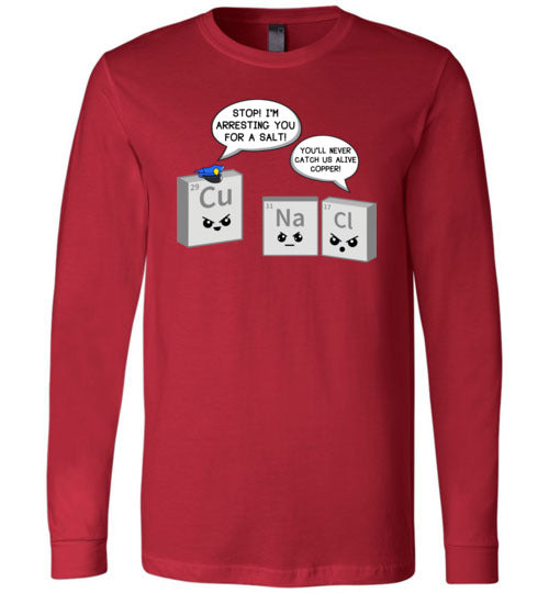 Periodic Table A Salt And Copper Long Sleeve