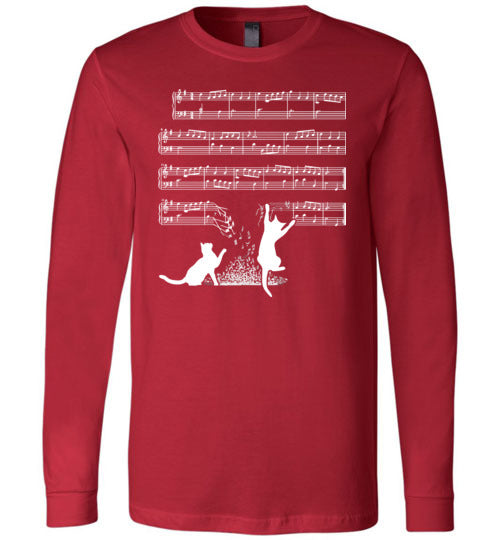 Cats And Sheet Music Long Sleeve