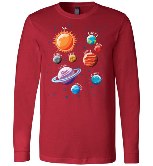 Solar System Planets Long Sleeve