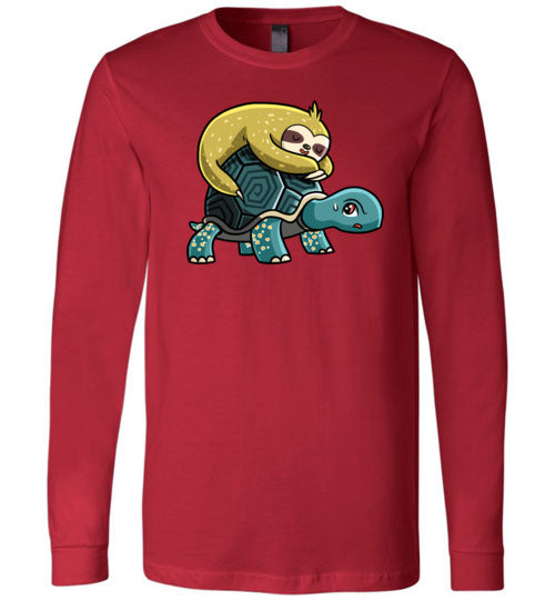 Sloth Riding Turtle Long Sleeve