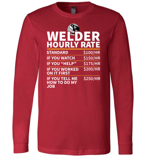 Welder Hourly Rate Long Sleeve