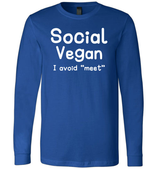 Social Vegan Avoid Meet Long Sleeve