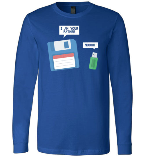 USB Floppy Disk Father Son Long Sleeve