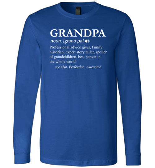 Grandpa Definition Long Sleeve