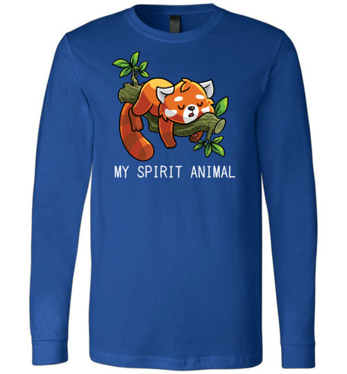 Lazy Red Panda Spirit Animal Long Sleeve