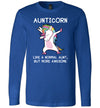Aunticorn Unicorn Aunt Long Sleeve