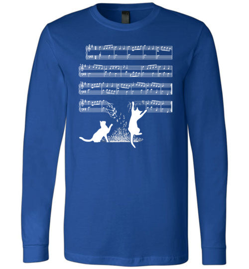 Cats And Sheet Music Long Sleeve