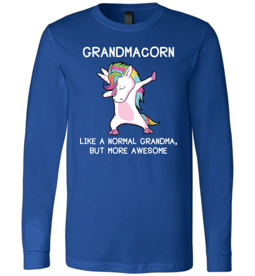 Grandmacorn Grandma Unicorn Long Sleeve