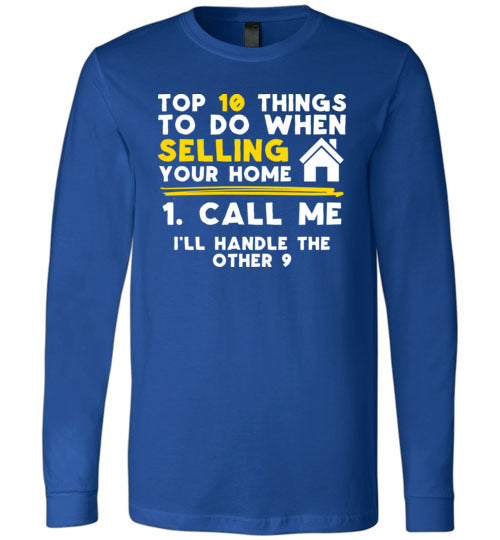 Top 10 Things Realtor Real Estate Long Sleeve