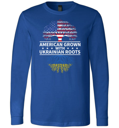 American Grown With Ukrainian Roots Long Sleeve
