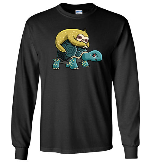 Sloth Riding Turtle Long Sleeve