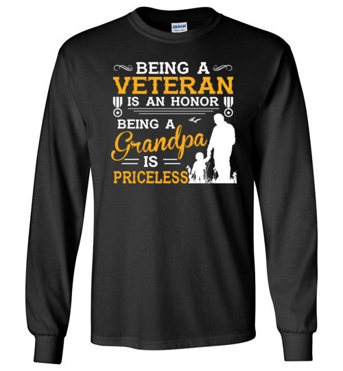 Veteran Grandpa Priceless Long Sleeve