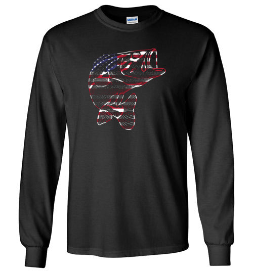 Bass Flag Fishing Long Sleeve