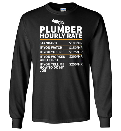 Plumber Hourly Rate Long Sleeve