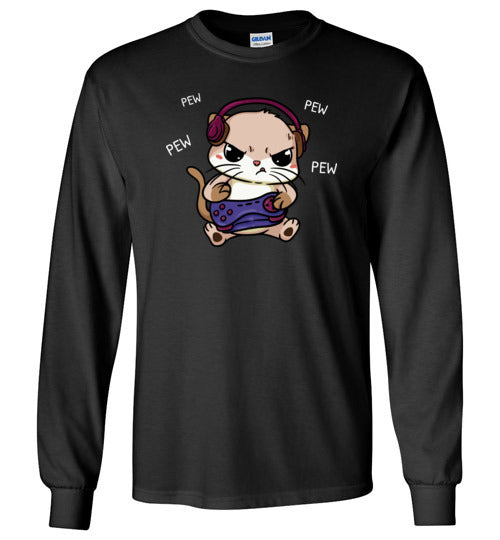Gaming Kitty Cat Long Sleeve