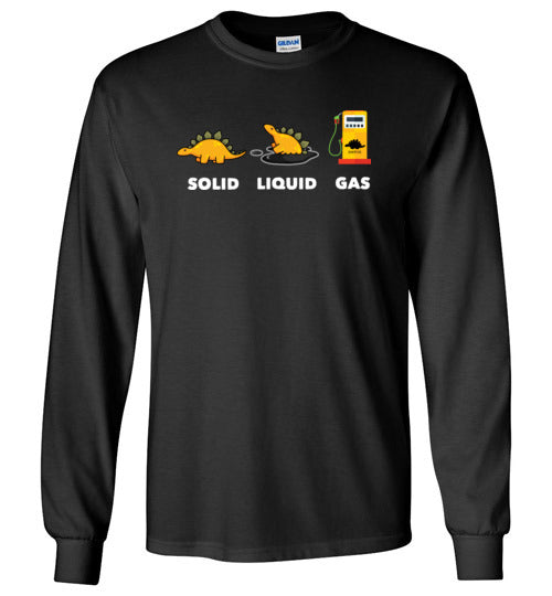 Dinosaur Solid Liquid Gas Long Sleeve