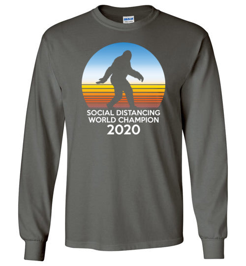 Bigfoot Social Distancing World Champion Long Sleeve