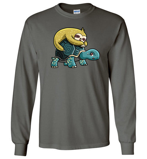 Sloth Riding Turtle Long Sleeve