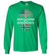 American Grown With Norwegian Roots Long Sleeve