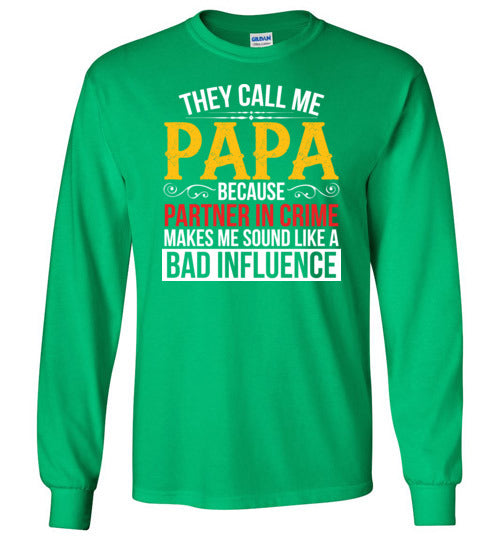 Papa Partner In Crime Long Sleeve