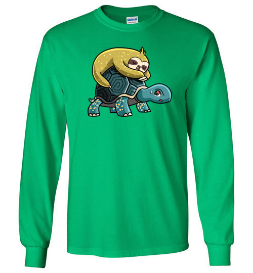 Sloth Riding Turtle Long Sleeve