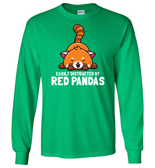 Red Pandas Easily Distracted Long Sleeve