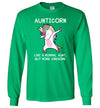 Aunticorn Unicorn Aunt Long Sleeve