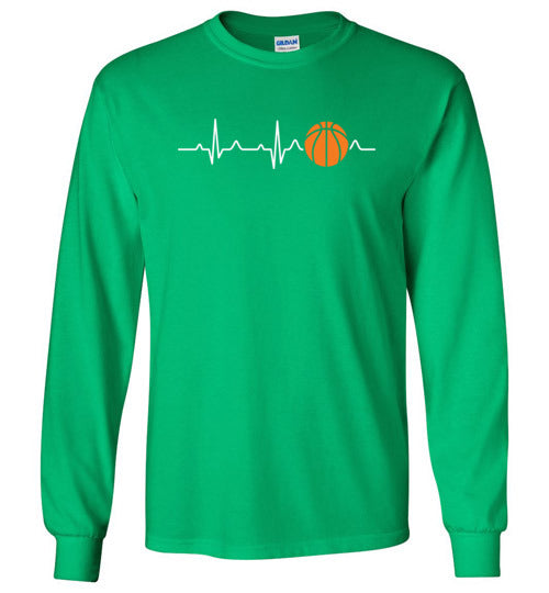 Basketball Heartbeat Long Sleeve