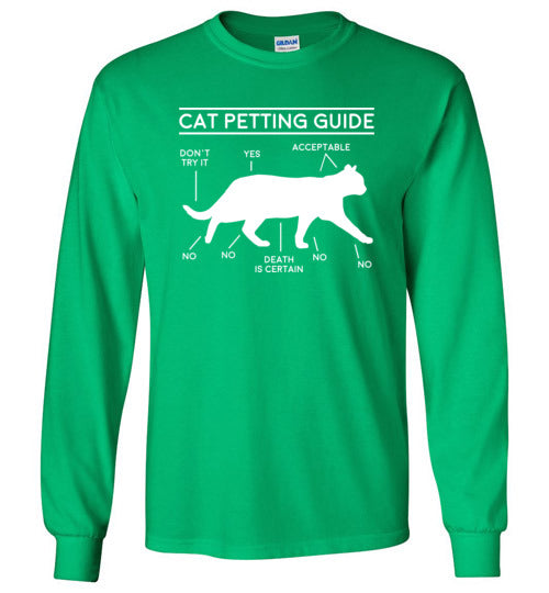 Cat Petting Guide Long Sleeve