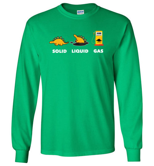 Dinosaur Solid Liquid Gas Long Sleeve