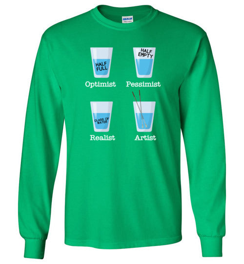 Optimist Pessimist Artist Long Sleeve