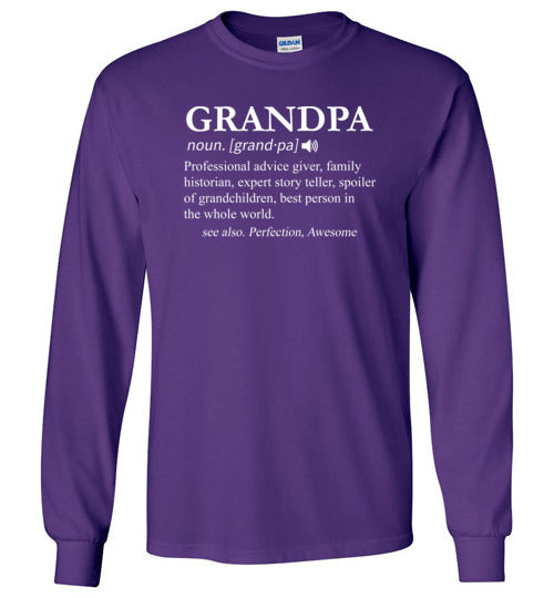 Grandpa Definition Long Sleeve