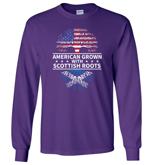 American Grown With Scottish Roots Long Sleeve