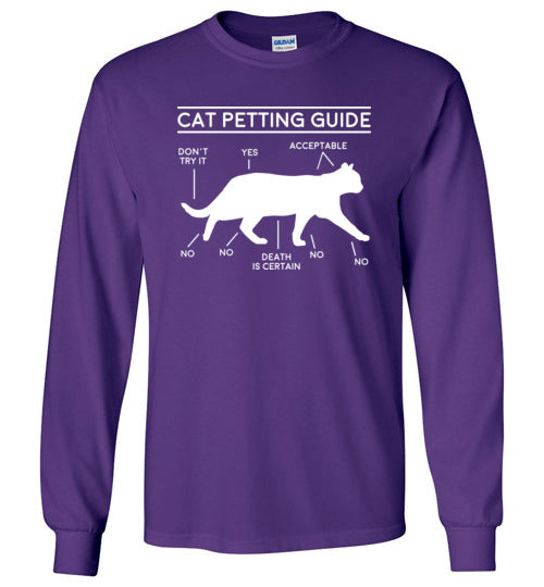 Cat Petting Guide Long Sleeve