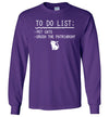 To Do List Crush Patriarchy Cats Long Sleeve