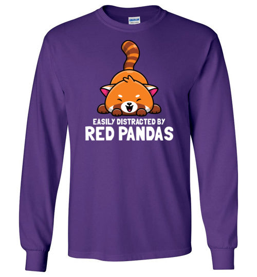 Red Pandas Easily Distracted Long Sleeve
