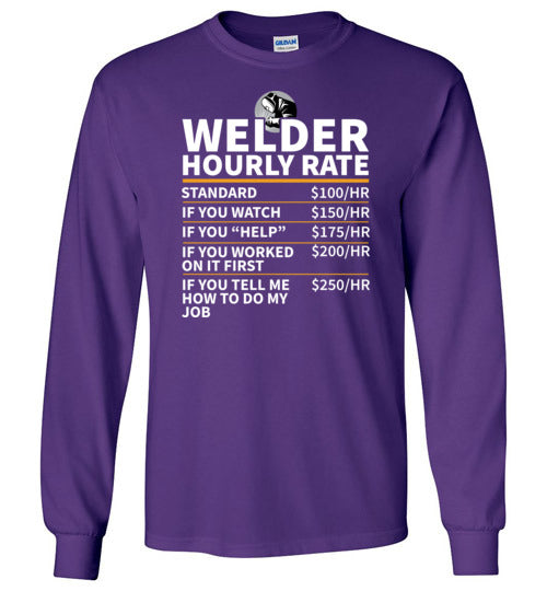Welder Hourly Rate Long Sleeve