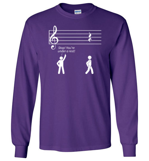 Music Stop Under A Rest Long Sleeve