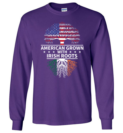 American Grown With Irish Roots Long Sleeve