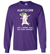 Aunticorn Unicorn Aunt Long Sleeve