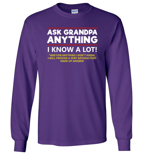 Ask Grandpa Anything Long Sleeve