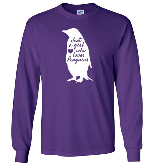 Just A Girl Who Loves Penguins Long Sleeve
