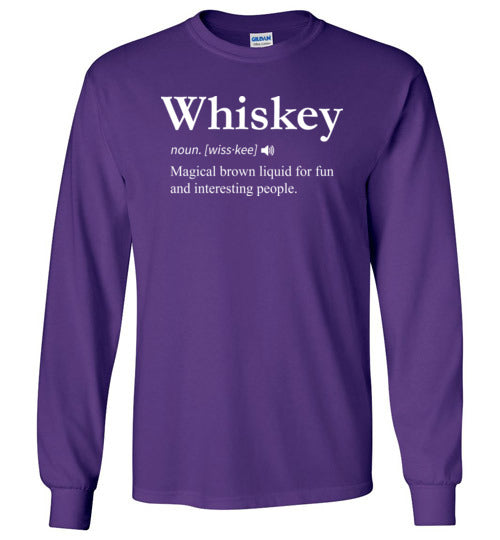 Whiskey Definition Long Sleeve