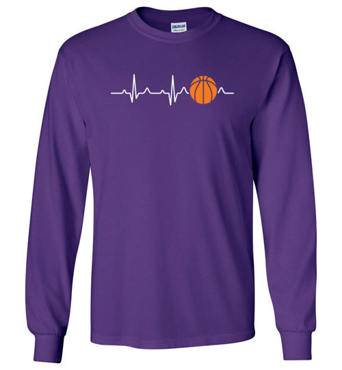 Basketball Heartbeat Long Sleeve