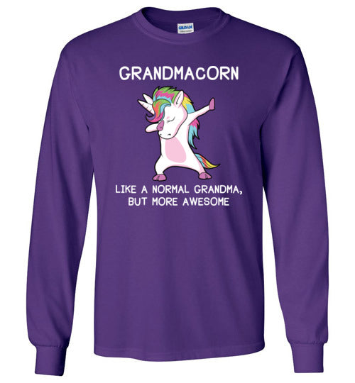 Grandmacorn Grandma Unicorn Long Sleeve